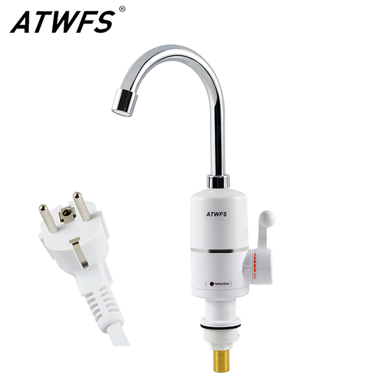ATWFS タンクレス電気最新給湯器キッチン瞬間温水タップヒーター水栓瞬間ヒーター 3000 ワット