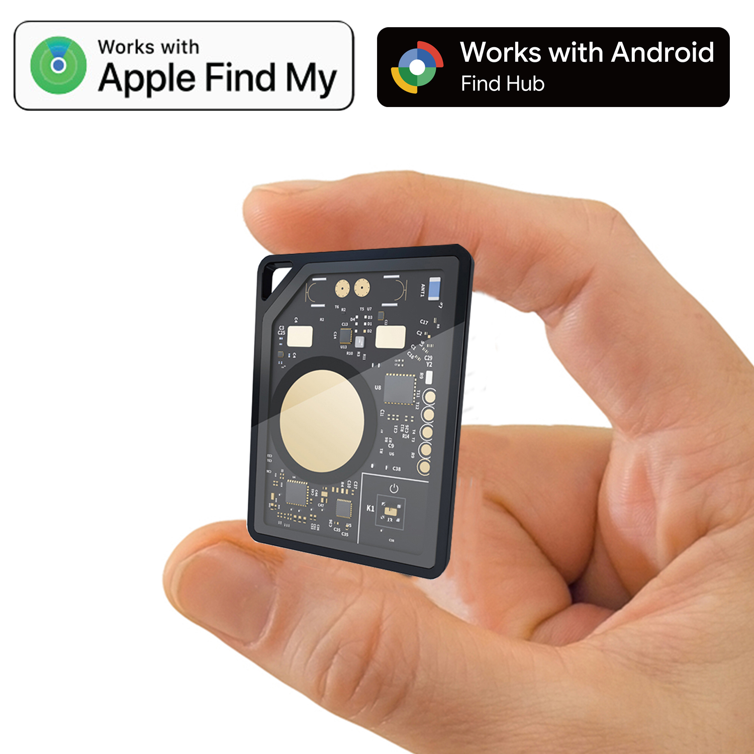 ポータブル MFi 認定防水スマートワイヤレスキーホルダー紛失防止 Find My IOS Android ミニカードデバイス GPS ロケータートラッカー