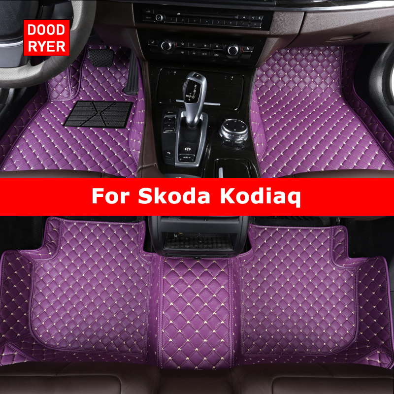 DOODRYER カスタム車のフロアマットシュコダ Kodiaq 自動車カーペットフットコシュ Accessorie