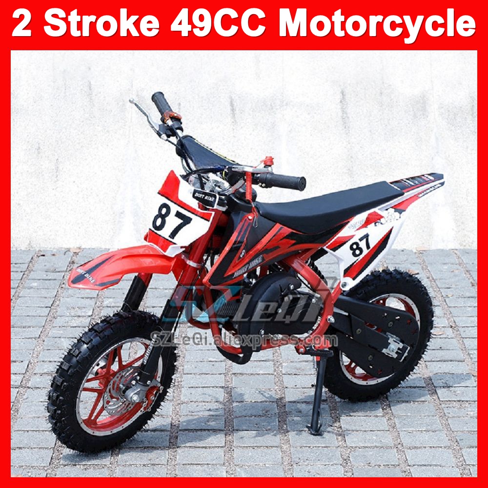 49 CC 2 ストローク ATV オフロードバイクガスガソリンエンジンスタートレーシング MOTO ダートバイクバイク少年少女児童学生男性