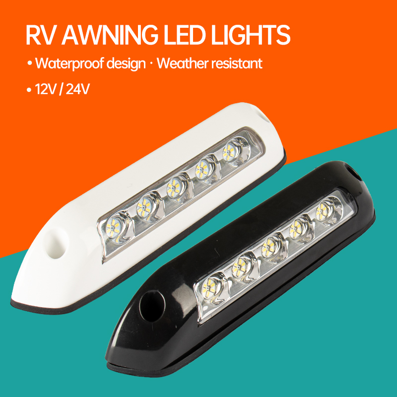 RV レトロフィット屋外照明ポーチライトオーニングライトディスプレイワイドライト屋外 LED 照明 12V24V ユニバーサル RV アクセサリー
