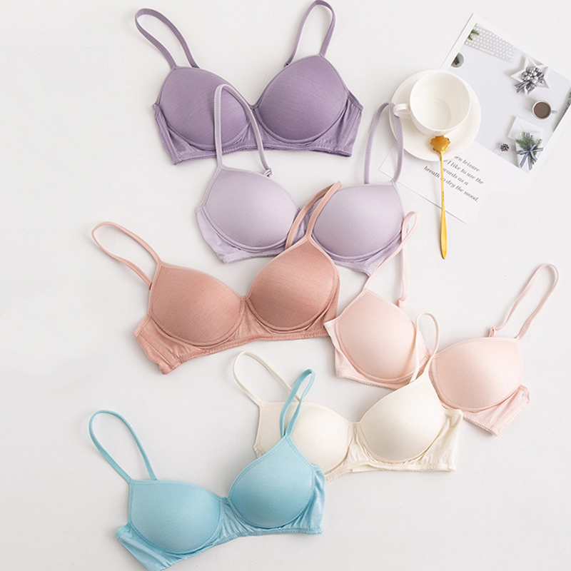 ワイヤレスブラジャー 100% ピュアシルクシームレスパッド入りブラジャー女性のためのプッシュアップ bralette bralet bralett 女性下着下着 sutyen