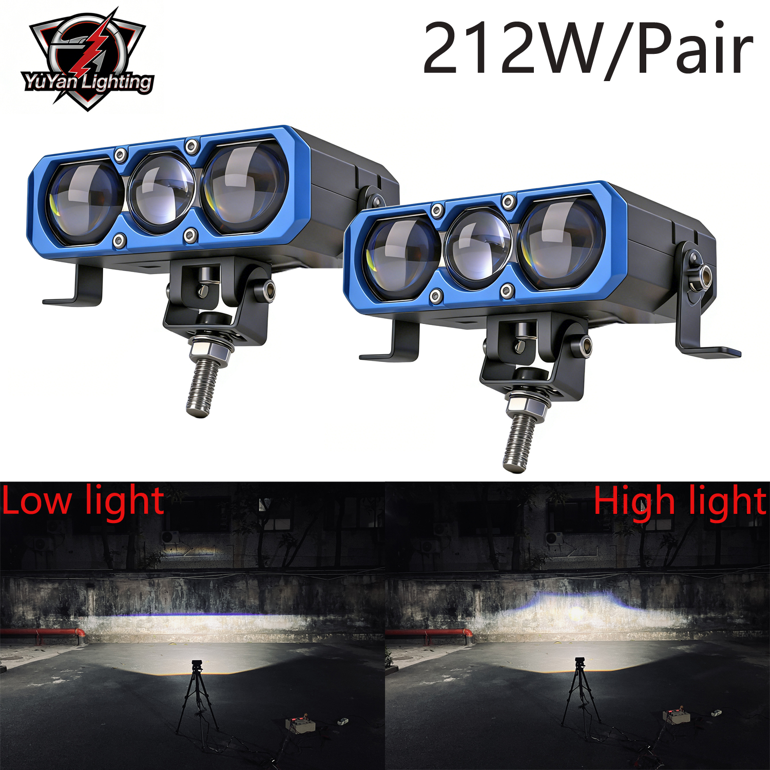 yuyan 216w S301 オートバイ LED スポットライト車グリルランプ 12V ワークライトスクーターヘッドライトバイクフォグランプドライビングライト