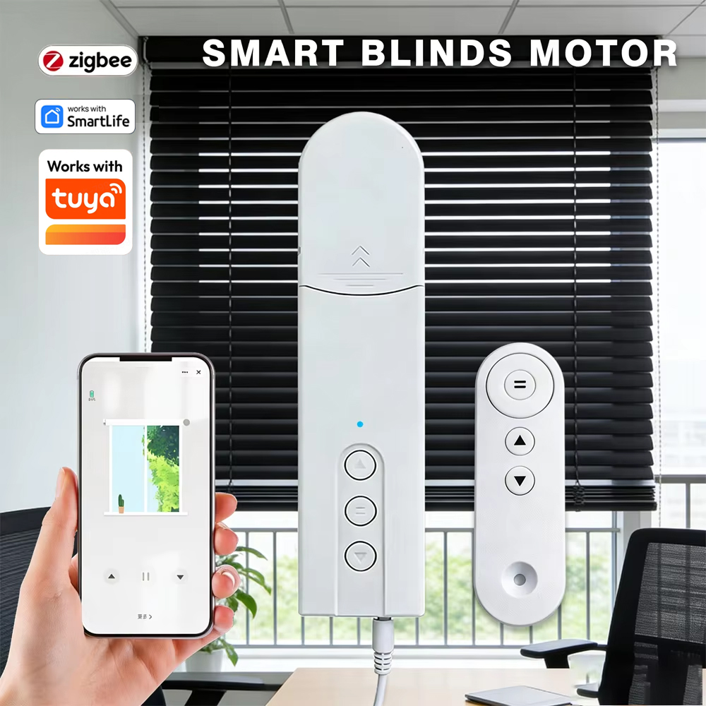 WiFiスマートカーテンモーター、Zigbee電動ローラーブラインドドライバー、スマートライフアプリと連携