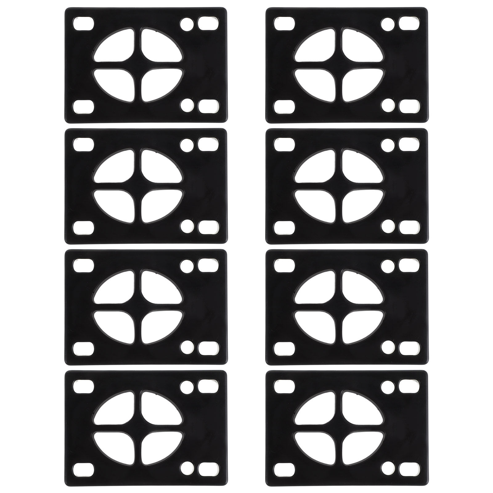 8 個スケートボードショックアブソーバーパッド 6 ミリメートル PU ライザーパッドストリートロングボードクルーザートラックと互換性デッキ亀裂防止
