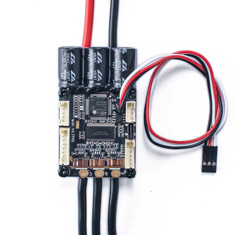 新着 HOEYI ミニ HYESC6.7 70A ベース VESC6.6 PRO アルミニウム陽極酸化ヒートシンク付き