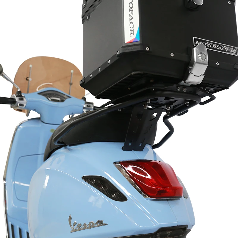 オートバイスクーターリア荷物カーゴテールラックステンレス鋼アルミアクセサリーホンダベスパ用