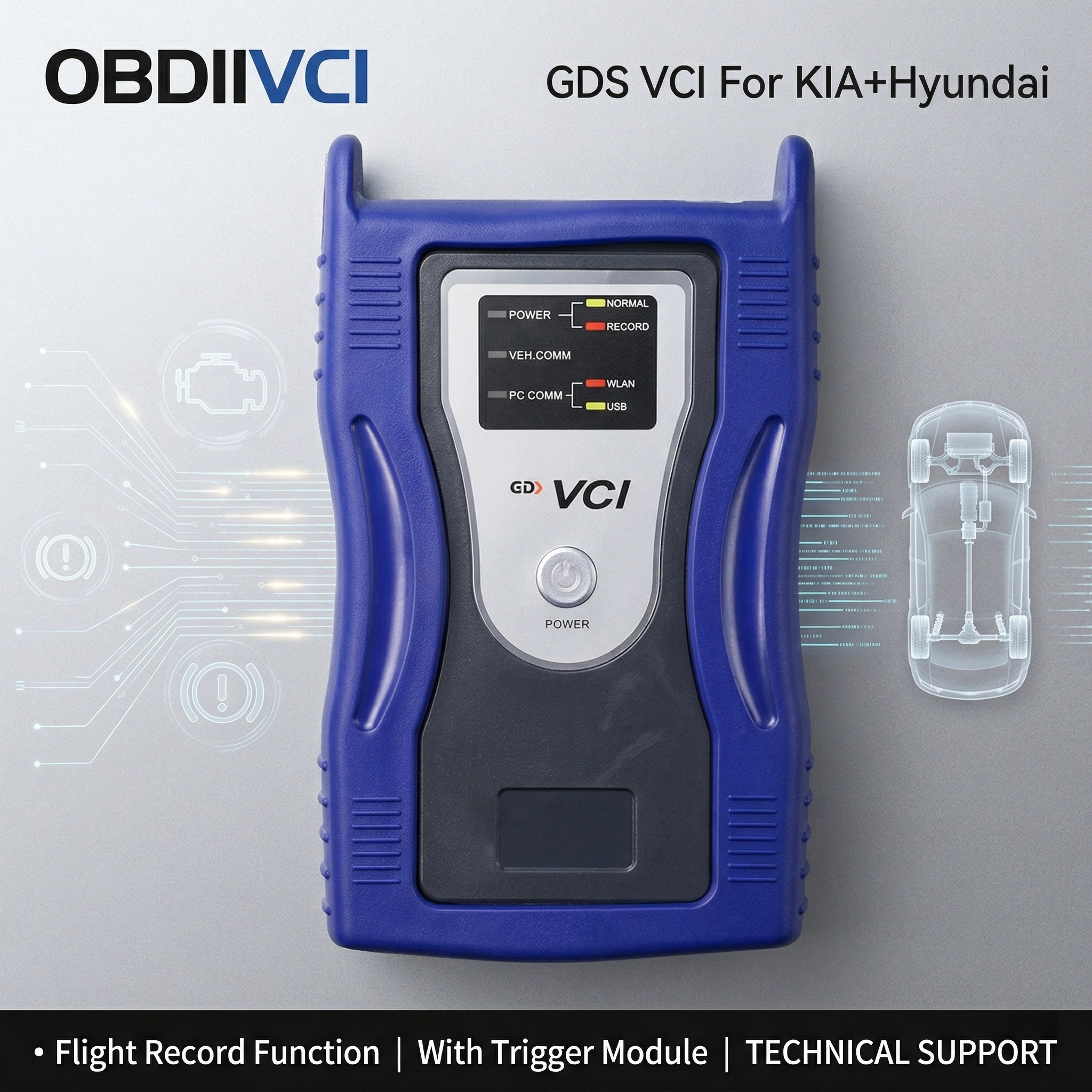 品質 GDS VCI 自動診断ツール起亜ヒュンダイスキャナ OBD2 診断プログラミングインターフェイスファームウェア