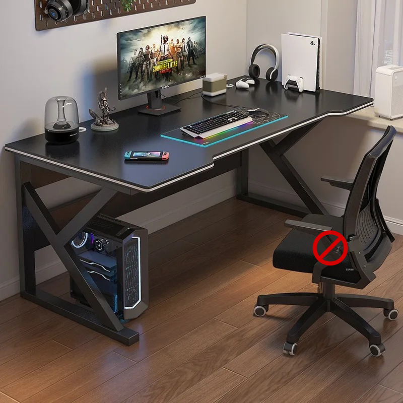 シンプルなオフィスホーム簡単コンピュータデスクスタンディングデスクコンバータオフィス家具コンピュータテーブル学生学習ライティングデスクトップ
