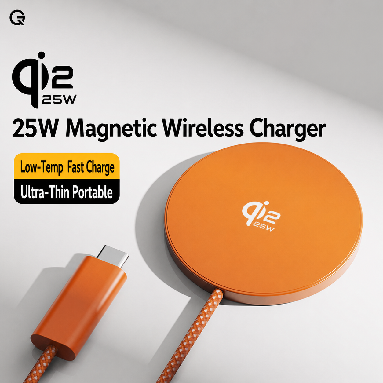Qi2.2 ワイヤレス充電器磁気誘導 USB TypeC アダプター iPhone 17 Pro Max‌ 5W Airpods シリーズ Xiaomi Macsafe Samsung