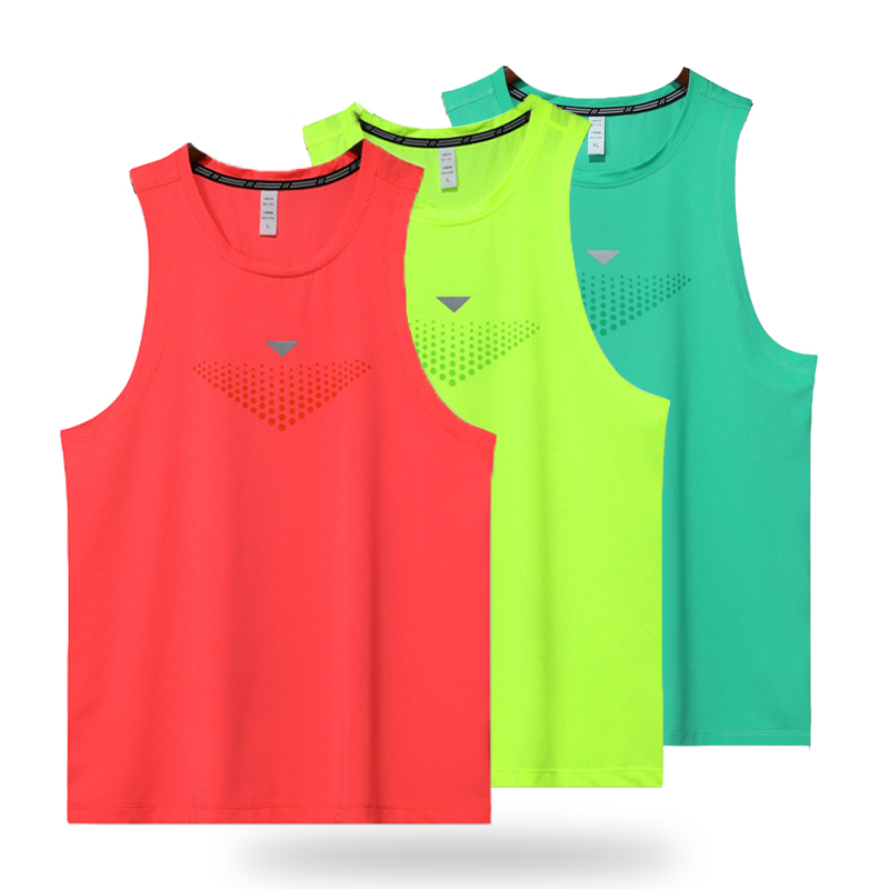 (M-3XL) 男性クイックドライランニングスポーツベストルーズフィットバスケットボールベストビッグサイズジムシングレットフィットネストップスワークアウトノースリーブシャツ