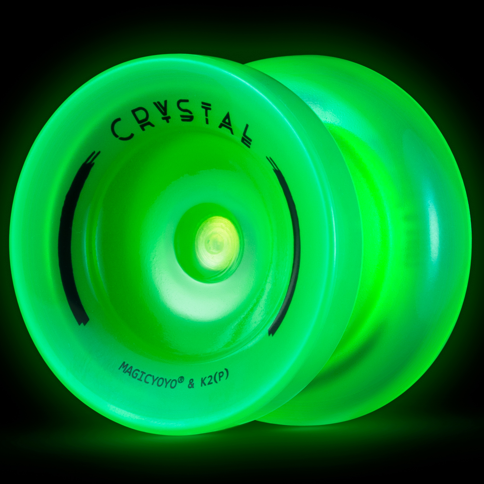 MAGICYOYO K2 グリーンヨーヨー 暗闇で光る、子供向けの初心者と上級者向けのデュアル機能ヨーヨー