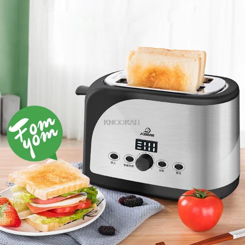 680 ワットパントースター朝食マシン自動トースターオーブンベーキング LCD トースタークッカーパンメーカー解凍機能 220V