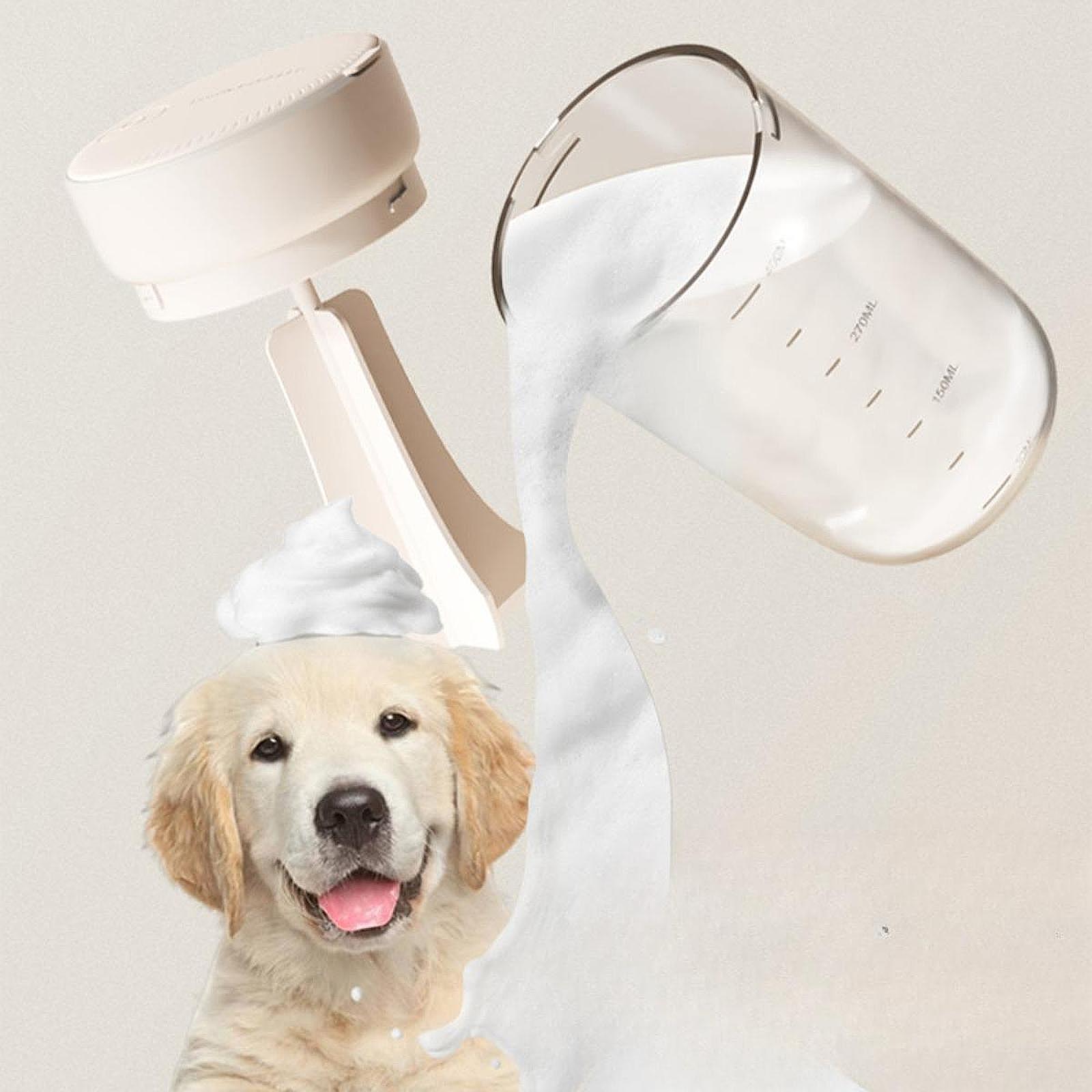 電気犬用クリーニングフォームマシンペットシャワーバス用品発泡犬グルーミングシャンプー泡立て器猫ペット入浴犬子犬用