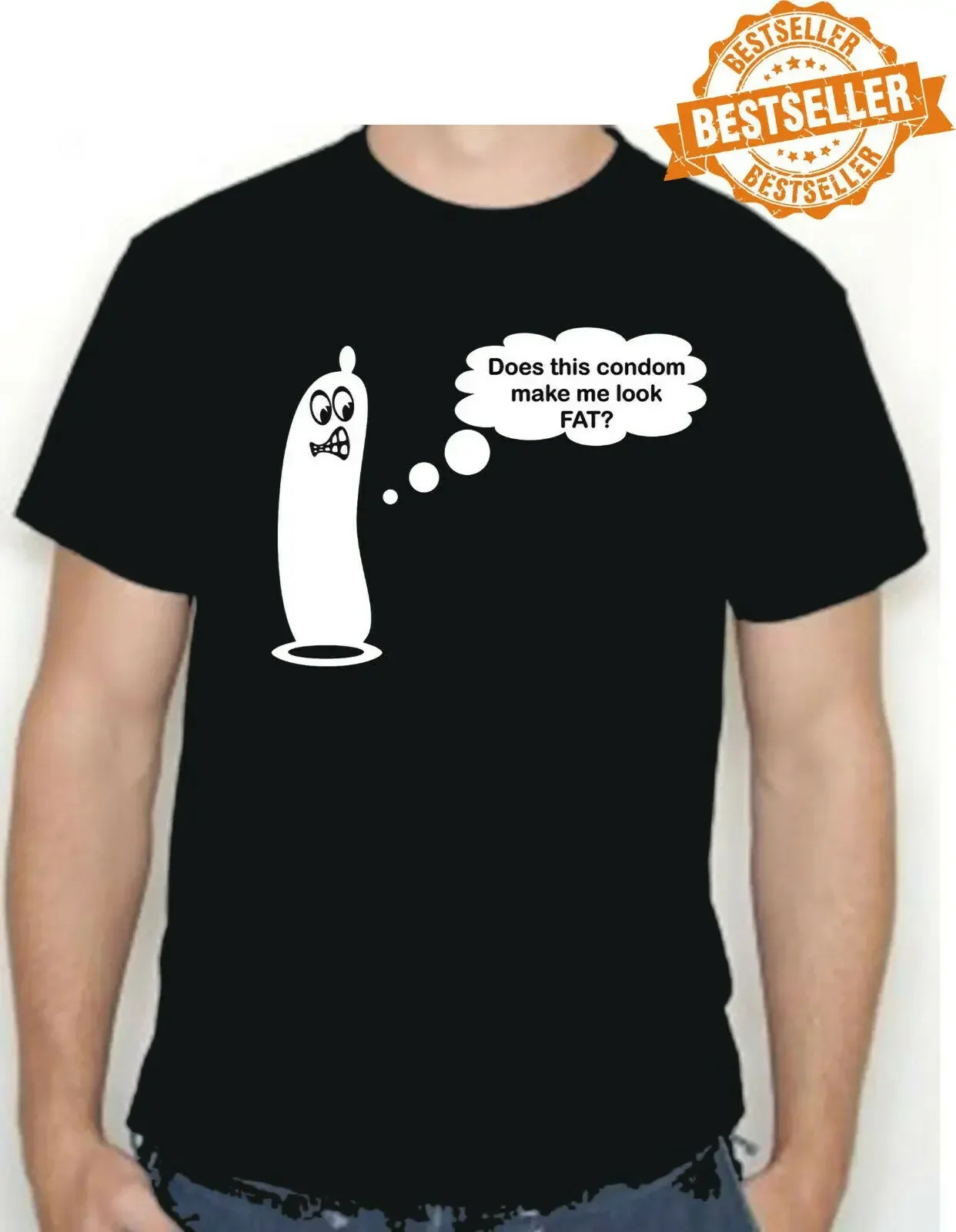 DOES THIS CONDOM / Tシャツ / デブ / 精子 / 面白い / セックス / パーティー / クリスマス / S-XXL