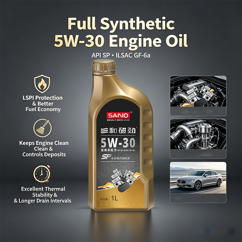 SANVO SP 5W30 アメリカ、日本、韓国モデル用全合成エンジンオイル