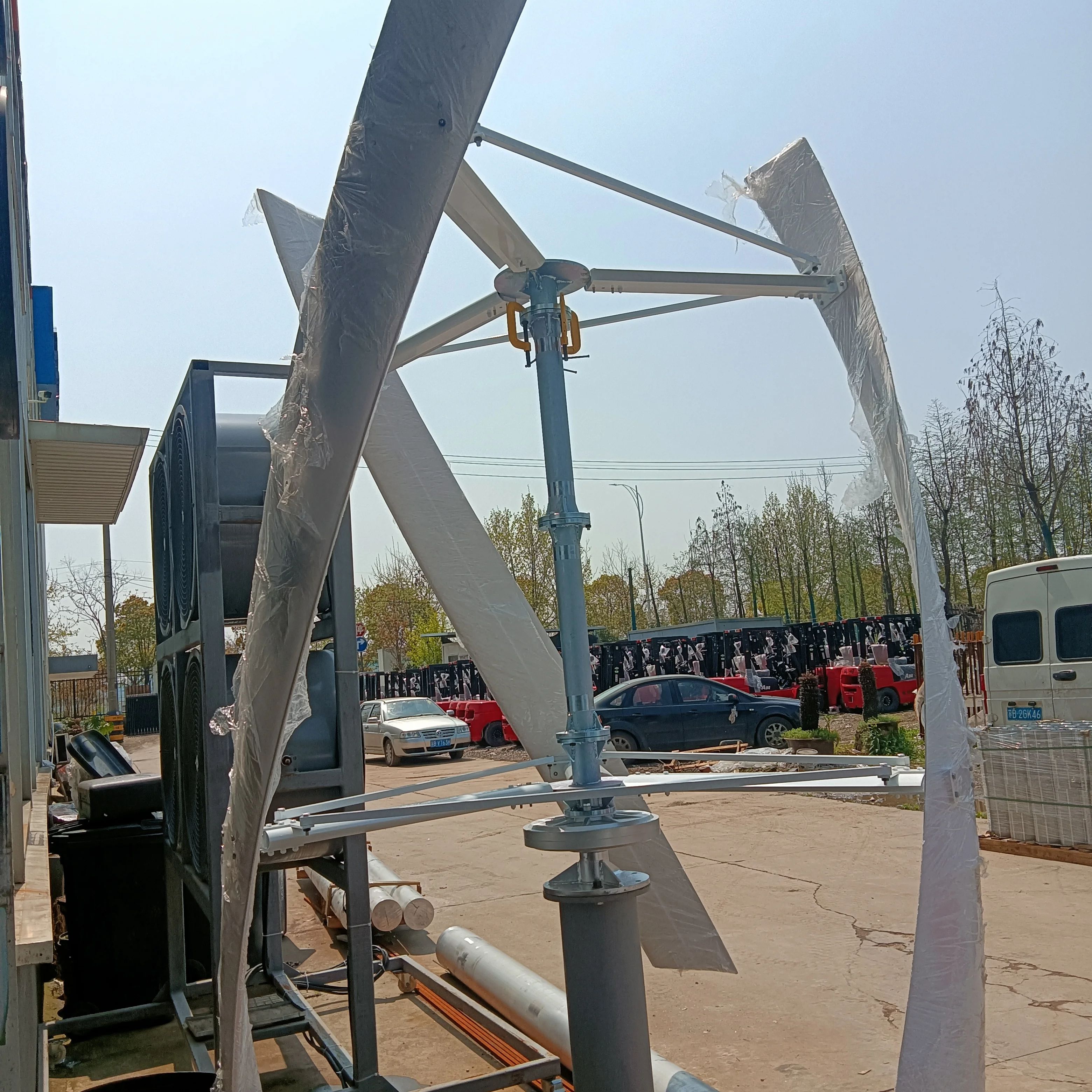 20KW 垂直軸風力タービン発電機キット 220V AC 出力付き 48V 風車完全なセットコントローラーとインバーター f