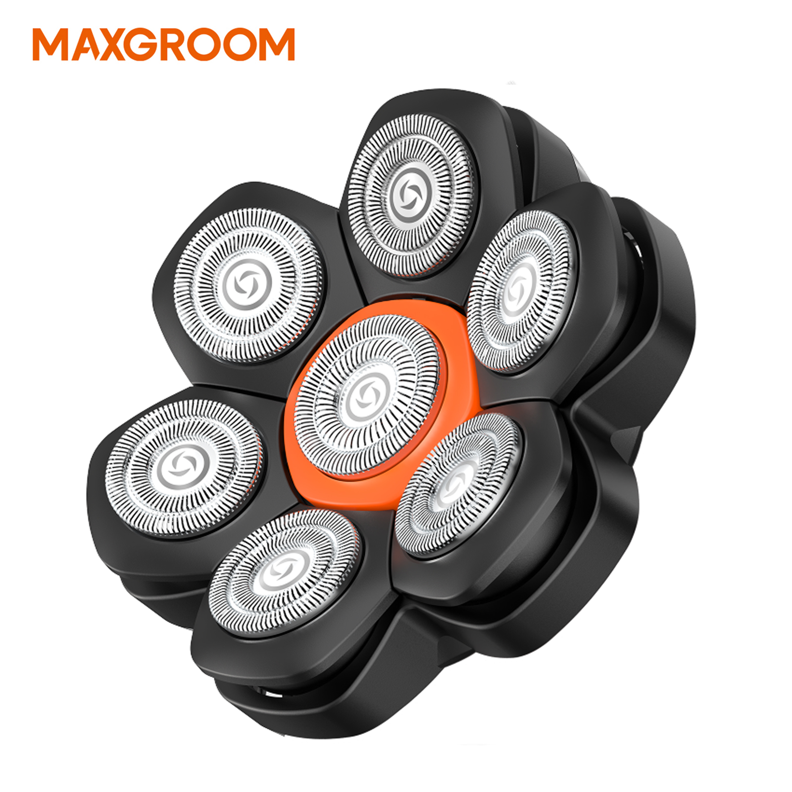 MAXGROOM 交換用シェーバーヘッド 7D ヘッドシェーバー ハゲ男性用モデル JK-1688 磁気アタッチメント交換用シェーバーヘッド