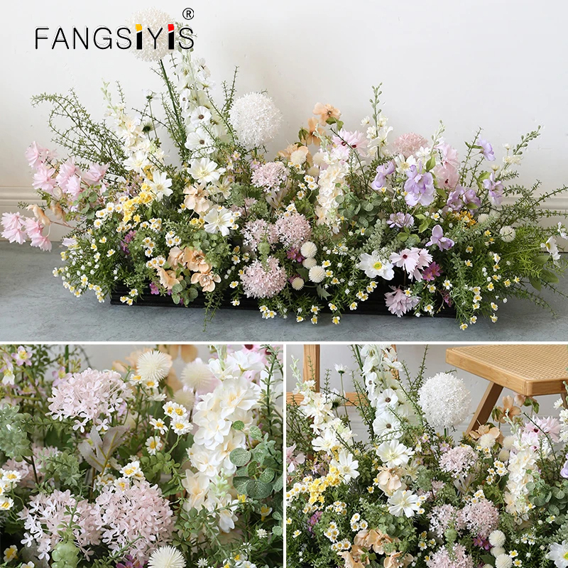 菊ヒヤシンスグリーン植物葉床フラワーアレンジメントウェディングセンターピーステーブルフラワーボールイベントアクセサリー