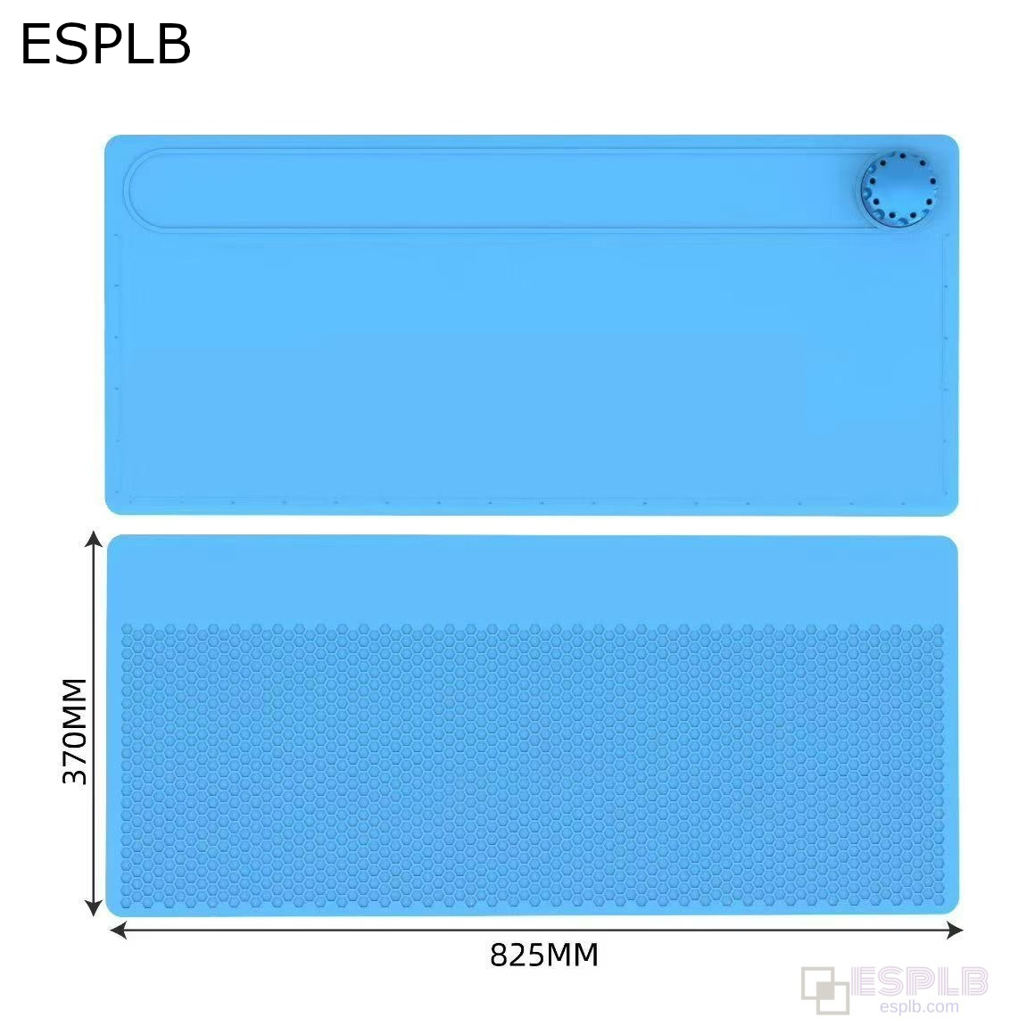 ESPLB 825X370mm 最大作業パッド絶縁ゴム修理高温耐性マットドライバー収納ボックス付き
