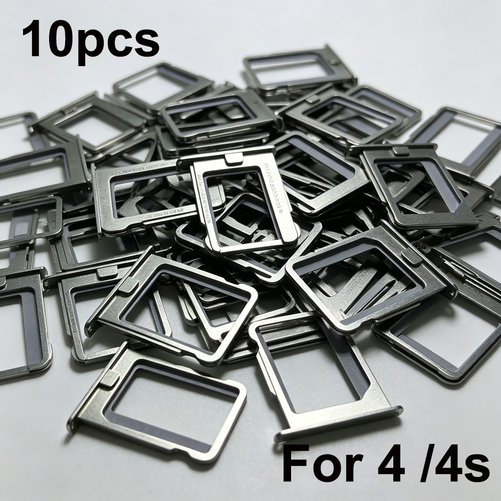 iPhone 4/4S用マイクロSIMスロット対応OEM SIMカードトレイホルダー10個セット（ランダムIMEI付き）卸売