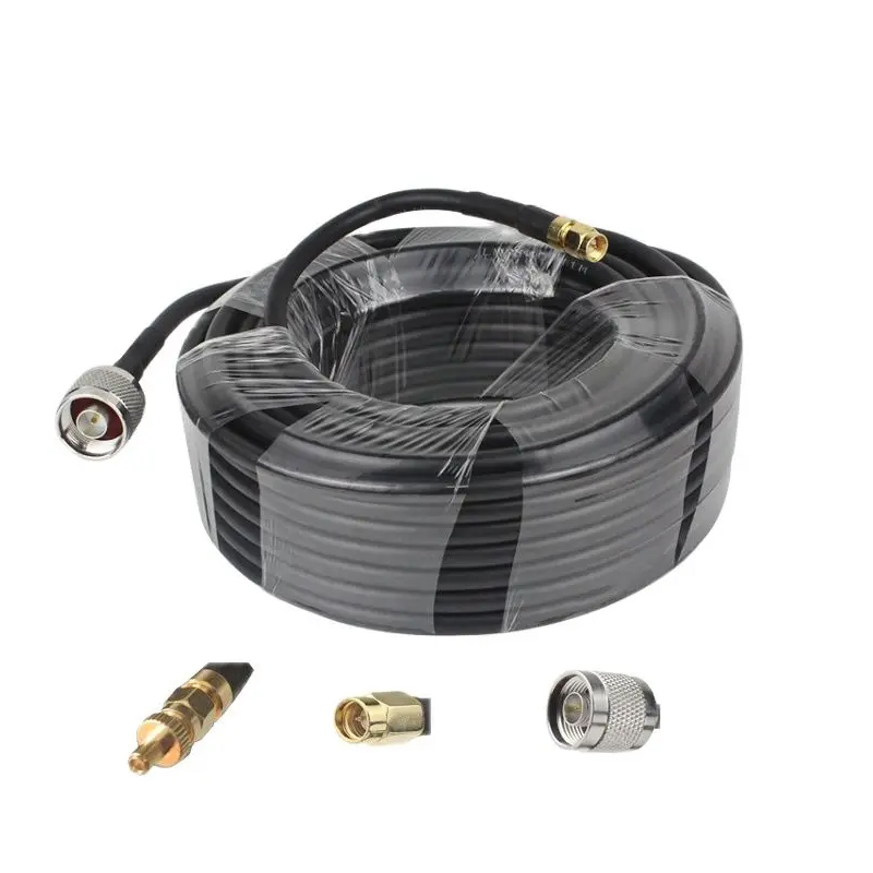 LMR-240 15-25 メートル銅同軸延長ケーブルモデムリピータ CATV 伝送 Wie LMR 240 ケーブル SMA N オス TS9 コネクタ