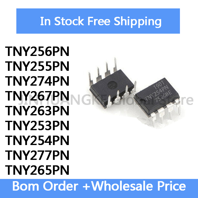 10 個の新オリジナル TNY256PN TNY255PN TNY274PN TNY267PN TNY263PN TNY253PN TNY254PN TNY277PN TNY265PN DIP チップ在庫あり