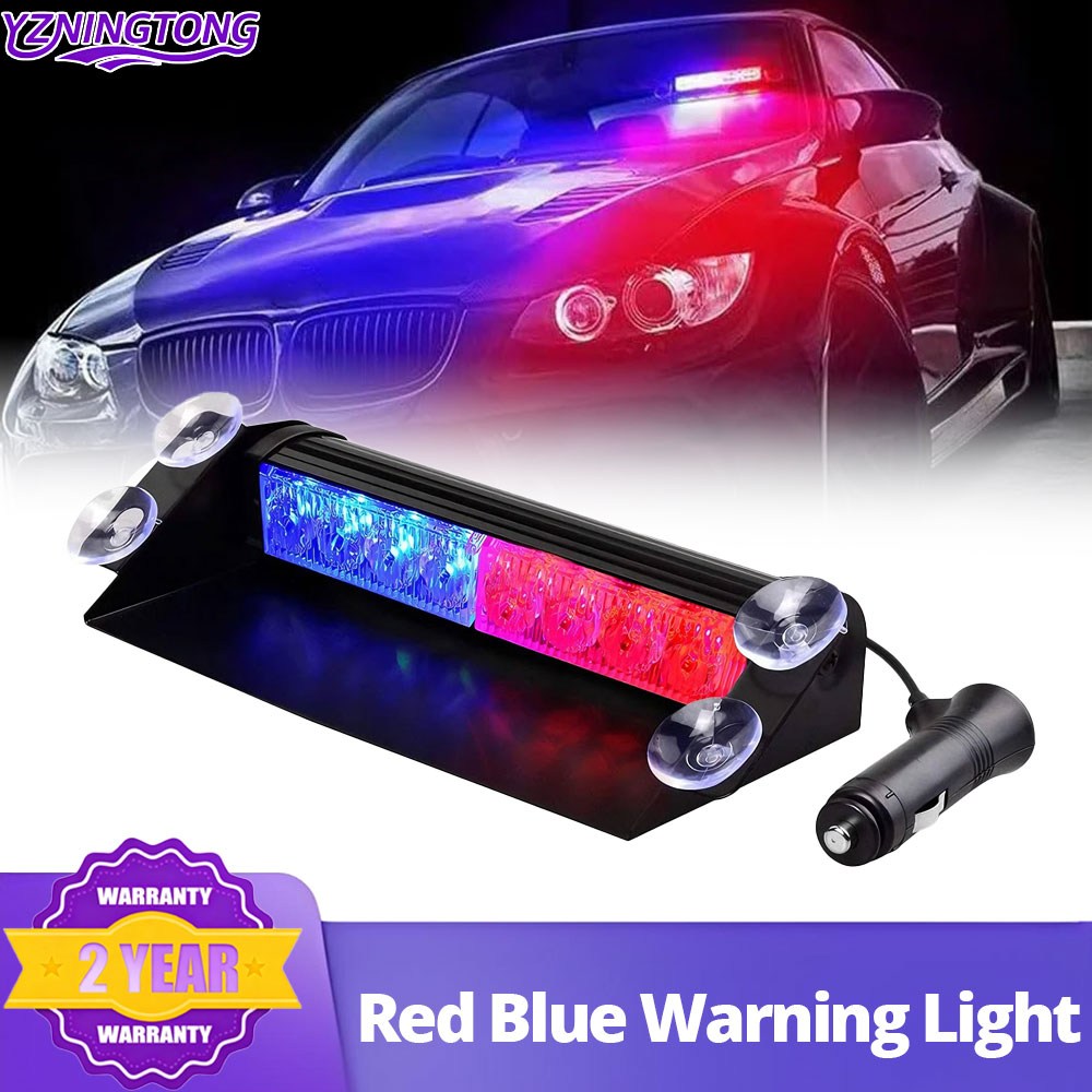 警察 LED ライト車用ストロボライト 12V 緊急信号ランプ警告灯自動トラック点滅フロントガラスフラッシュ照明