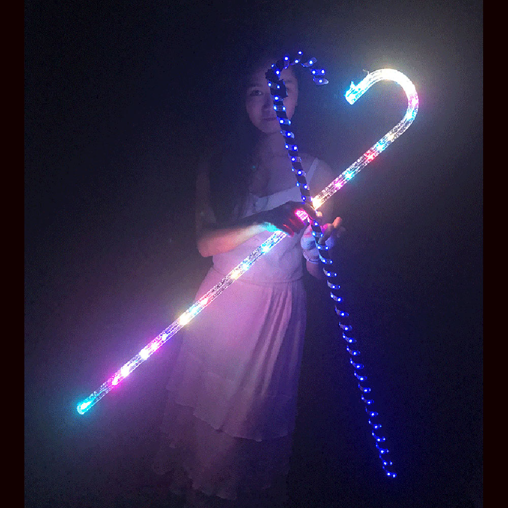 ジャズダンスイルミネーション杖コンサートパフォーマンスダンスLED蛍光ハロウィーン小道具