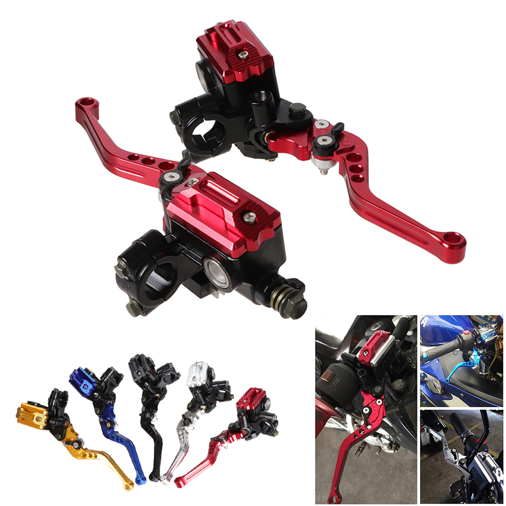 ヤマハホンダカワサキオートバイユニバーサル 22 ミリメートルハンドルバーマスターシリンダーレバーハンドル油圧ブレーキポンプクラッチ CNC