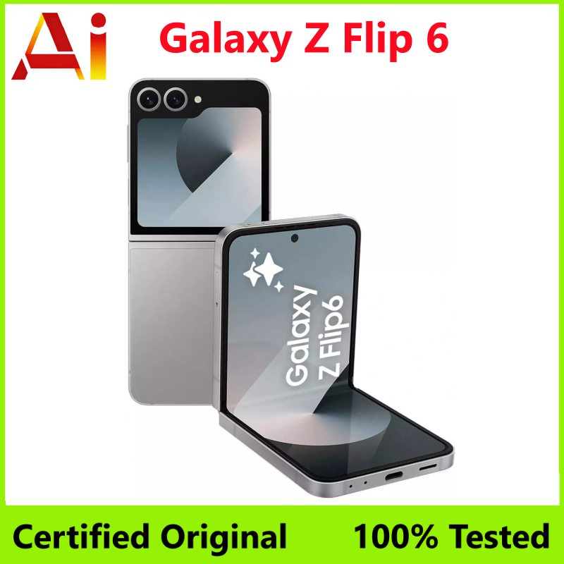 Samsung Galaxy Z Flip 6 5G F741B F741U1 F741N 256/512GB ROM 12GB RAM 6.7インチ NFC Snapdragon 折りたたみ式オリジナルロック解除携帯電話