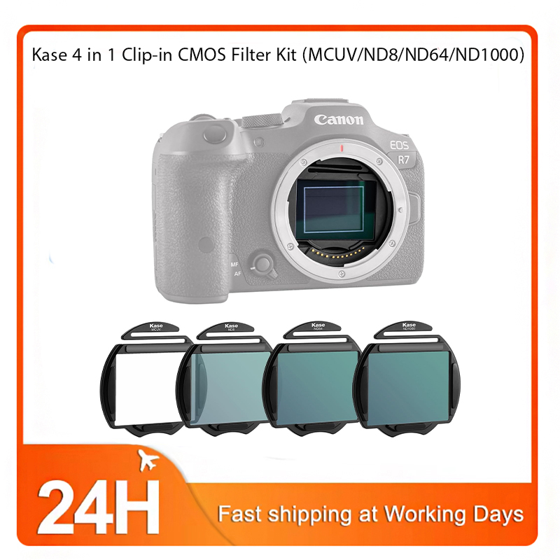 Kase 4 in 1 クリップイン CMOS フィルター キット (MCUV/ND8/ND64/ND1000)、減光 ND