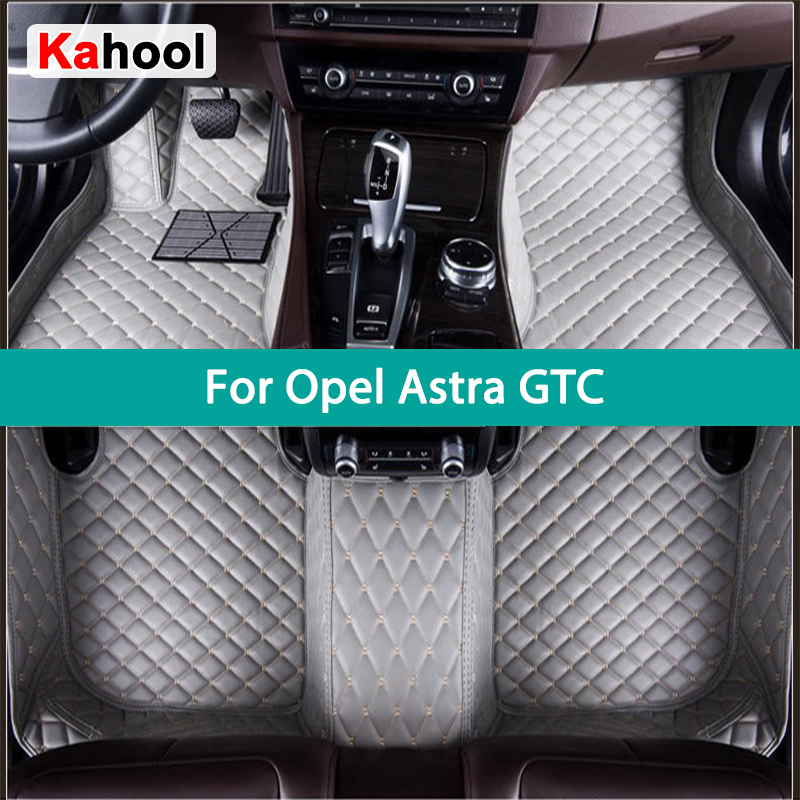 KAHOOL カスタム車のフロアマットオペルアストラ GTC 2005-2022 自動車カーペットフットコシュ Accessorie