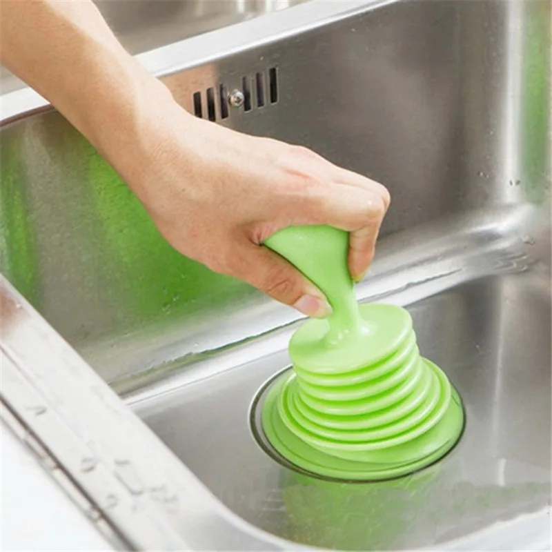1PC パイプライン浚渫吸盤トイレプランジャープレスクリーニングシンク排水管ツールシンクパイプ強力な浚渫船ツールアクセサリー