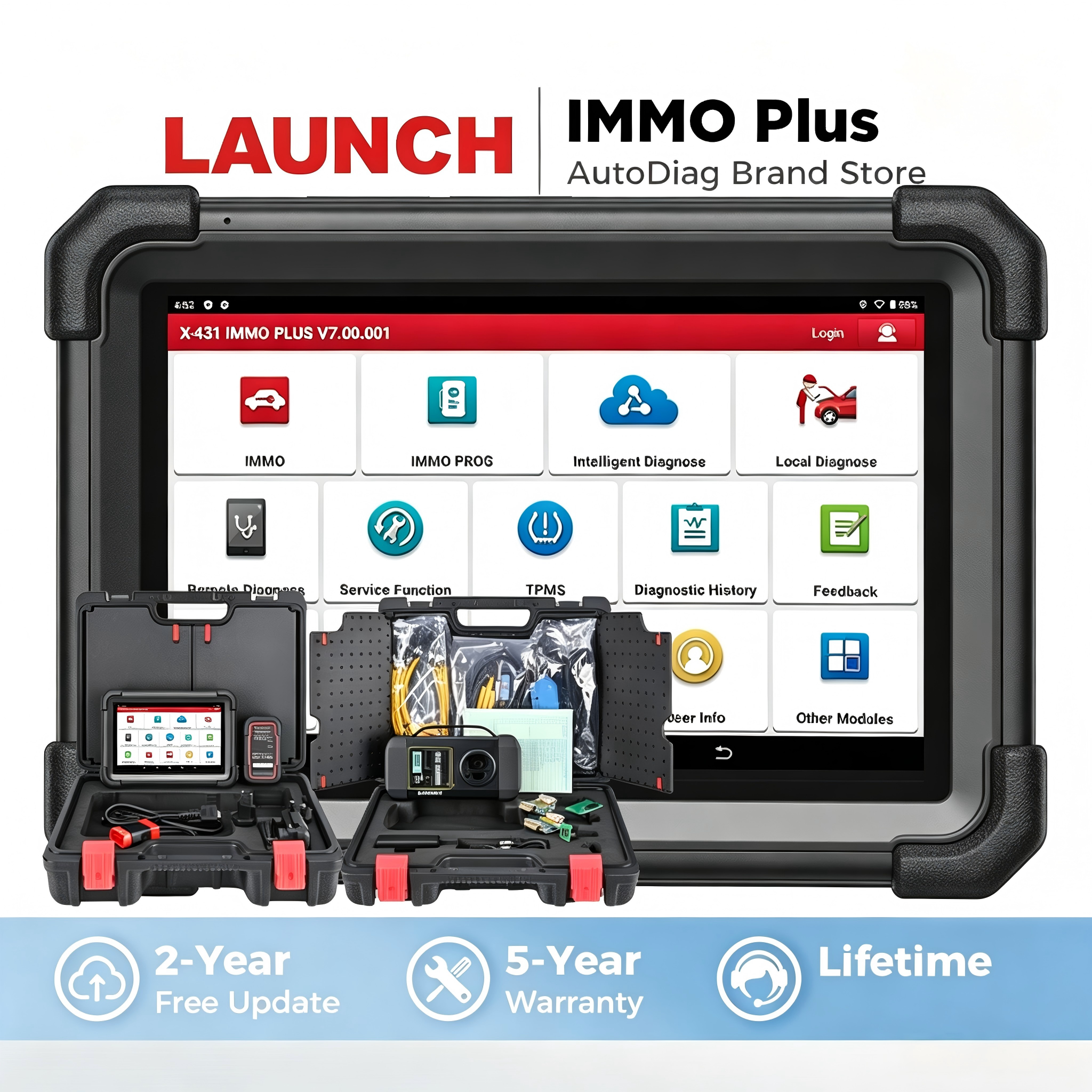 LAUNCH X431 IMMO Plus キープログラミングツール全キー紛失イモビライザー盗難防止プロフェッショナル自動車診断ツール