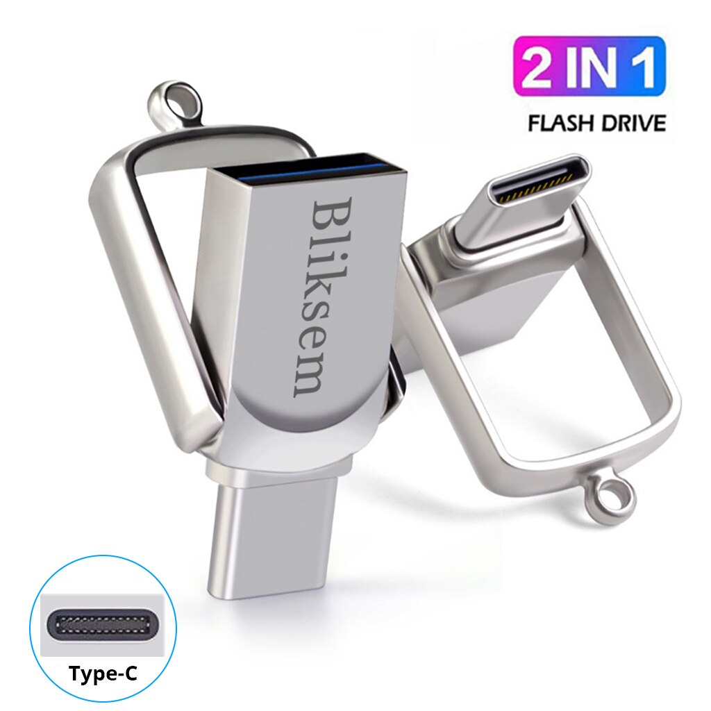 Bliksem 2in1 USB フラッシュドライブ 32GB 64GB 128GB TYPE-C PC 用 高速 USB フラッシュドライブ 128GB USB 2.0 TYPE-C 32GB 64GB ペンドライブ