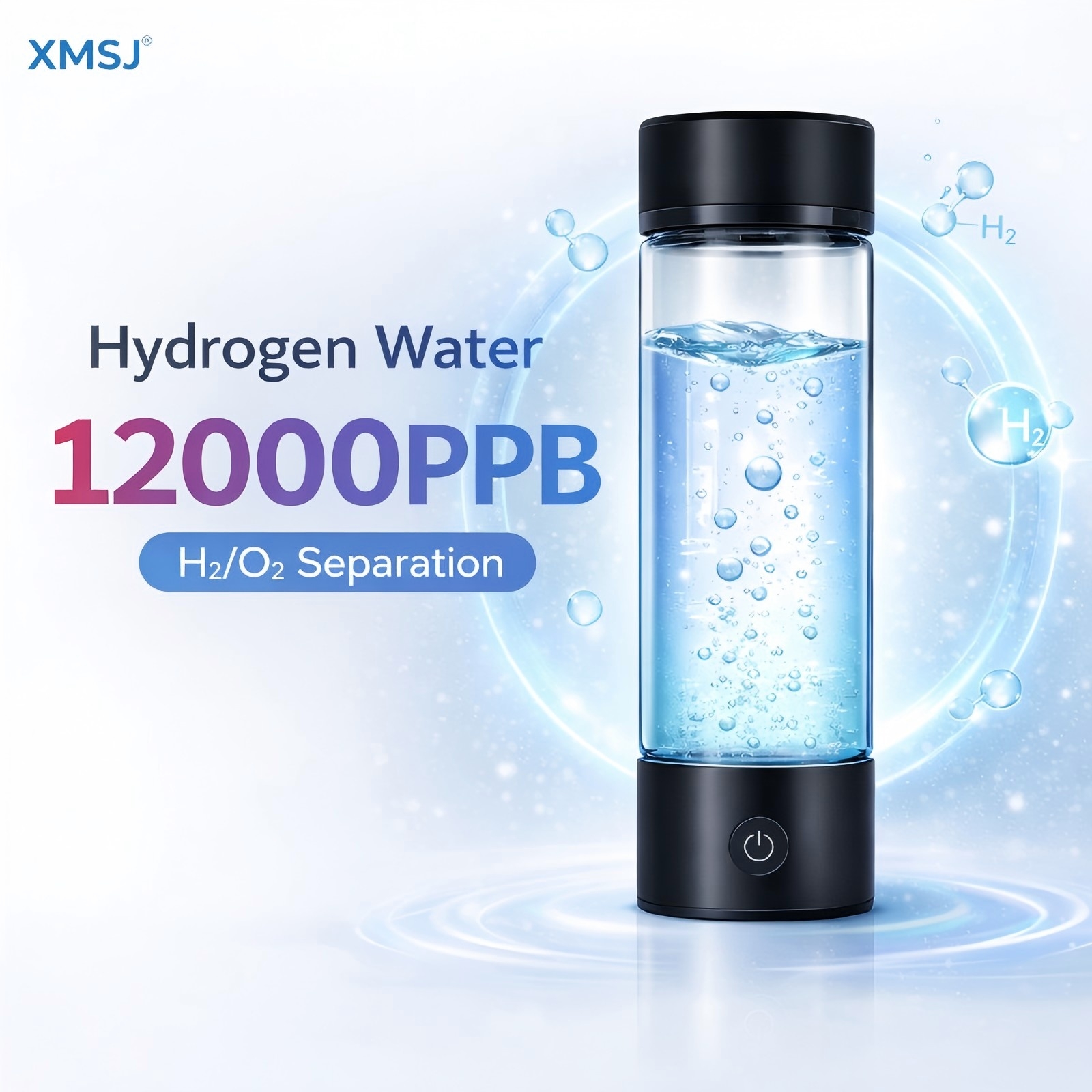 ポータブル水素水生成器ボトル充電式電気アルカリ水イオナイザーカップ水素豊富なヘルスケアドリンクウェア