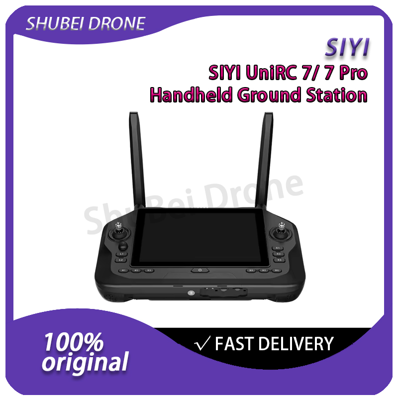 SIYI UniRC 7 Pro ハンドヘルド地上ステーション IP54 16CH 2.4GHz リモートコントロール 7 インチ HD タッチスクリーン付き UAV UGV A8 mini