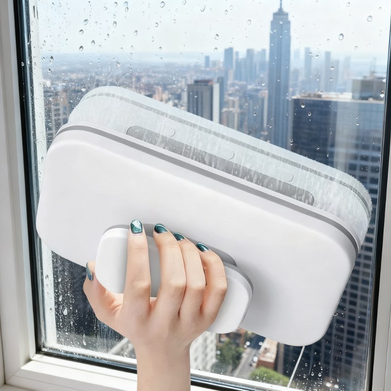 ガラスクリーニング磁気ブラシ両面クリーニングブラシ、家庭用磁気ガラスクリーニングブラシ、窓の掃除用