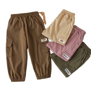 高品質の男の子用ズボン、ヒップホップ柄のプリントズボン、春秋用子供用ジャケット、カジュアルな男の子用カーゴズボン