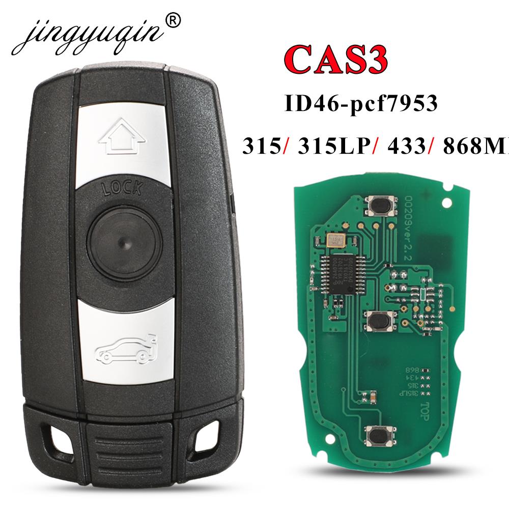 Jingyuqin CAS3 CAS3 車リモートキー 315 /315LP /433/ 868MHz BMW E60 E70 E90 1/3/5/7 シリーズ X5 X6 Z4 トランスミッタチップ PCF7953