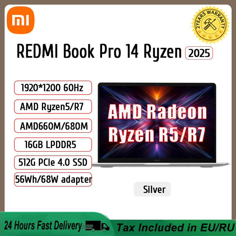 Xiaomi ノートパソコン REDMI Book 14 /REDMI Book 16 R5-7535H/R7-7735H 16 グラム 512 グラム SSD 薄型ノートブックゲームオフィスデザインラップトップ