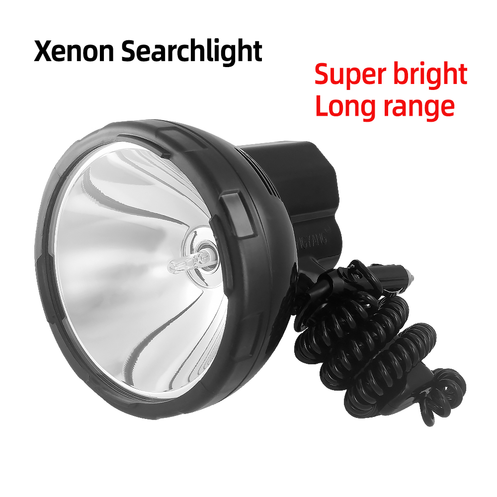 強力な懐中電灯 220 ワット狩猟ボート 12v サーチライトハイパワースポットライト超高輝度 Led ランプキャンプ作業ライトポータブル