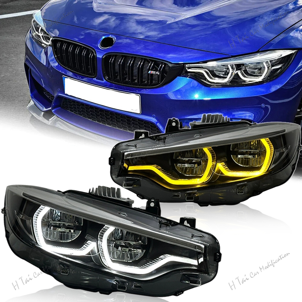 LED ヘッドライト BMW 4 シリーズ F32 F82 F36 M4 425i 428i 430i 435i 2013-2020 ヘッドライトハイビームロービームカーライトアセンブリ