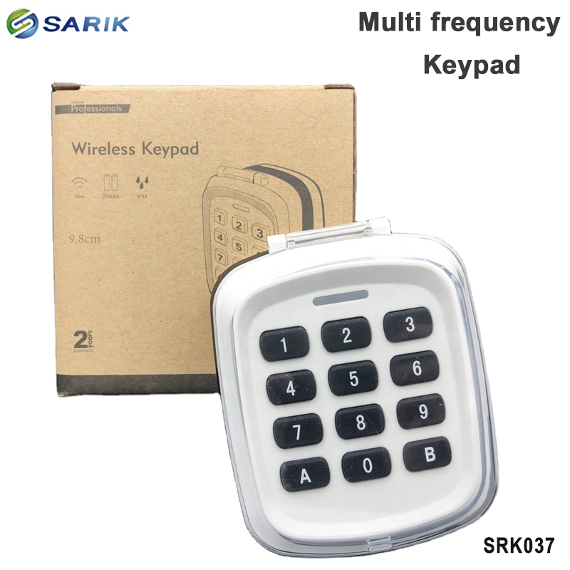 ユニバーサルワイヤレスキーパッドガレージドアオープナーローリングコードキーパッド 315mhz/433mhz/868mhz