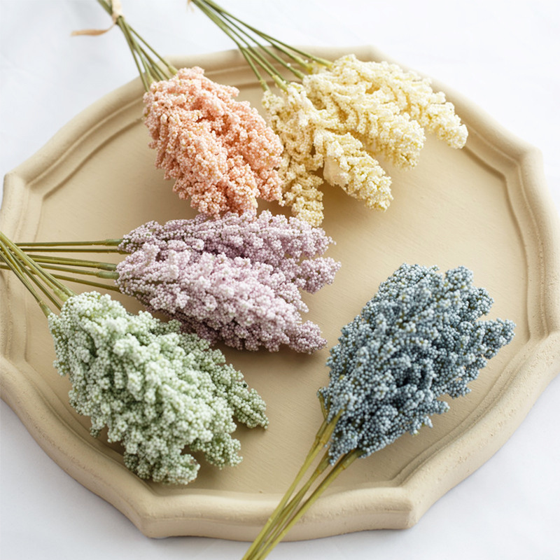 60 個の人工ラベンダーの花人工イヤーヘッドフラワー家庭用結婚式の装飾春の庭農家ポーチポットウィンドウボックス