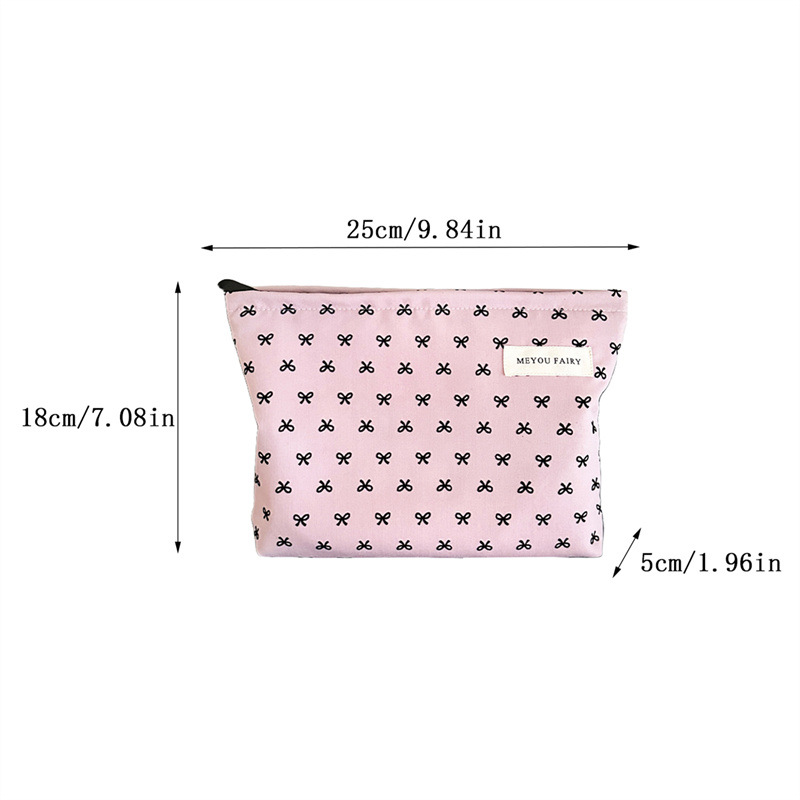キャンバスドットプリント化粧ポーチ女性化粧品バッグトイレタリーバッグ電話オーガナイザーキー電話ポーチ小銭入れ旅行化粧品バッグ