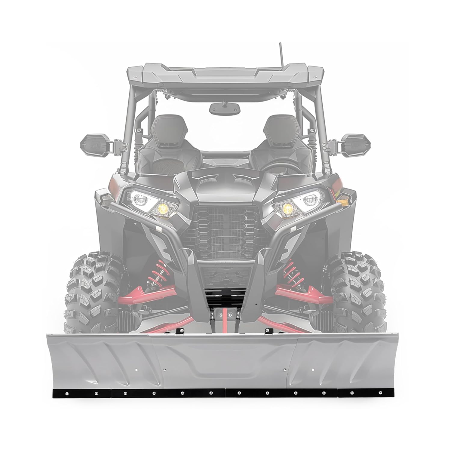 60インチ - 72インチ ユニバーサル UTV 飛び刃除雪機ブレード角度調整可能なスチール粉体塗装グレーブラック、カスタマイズ