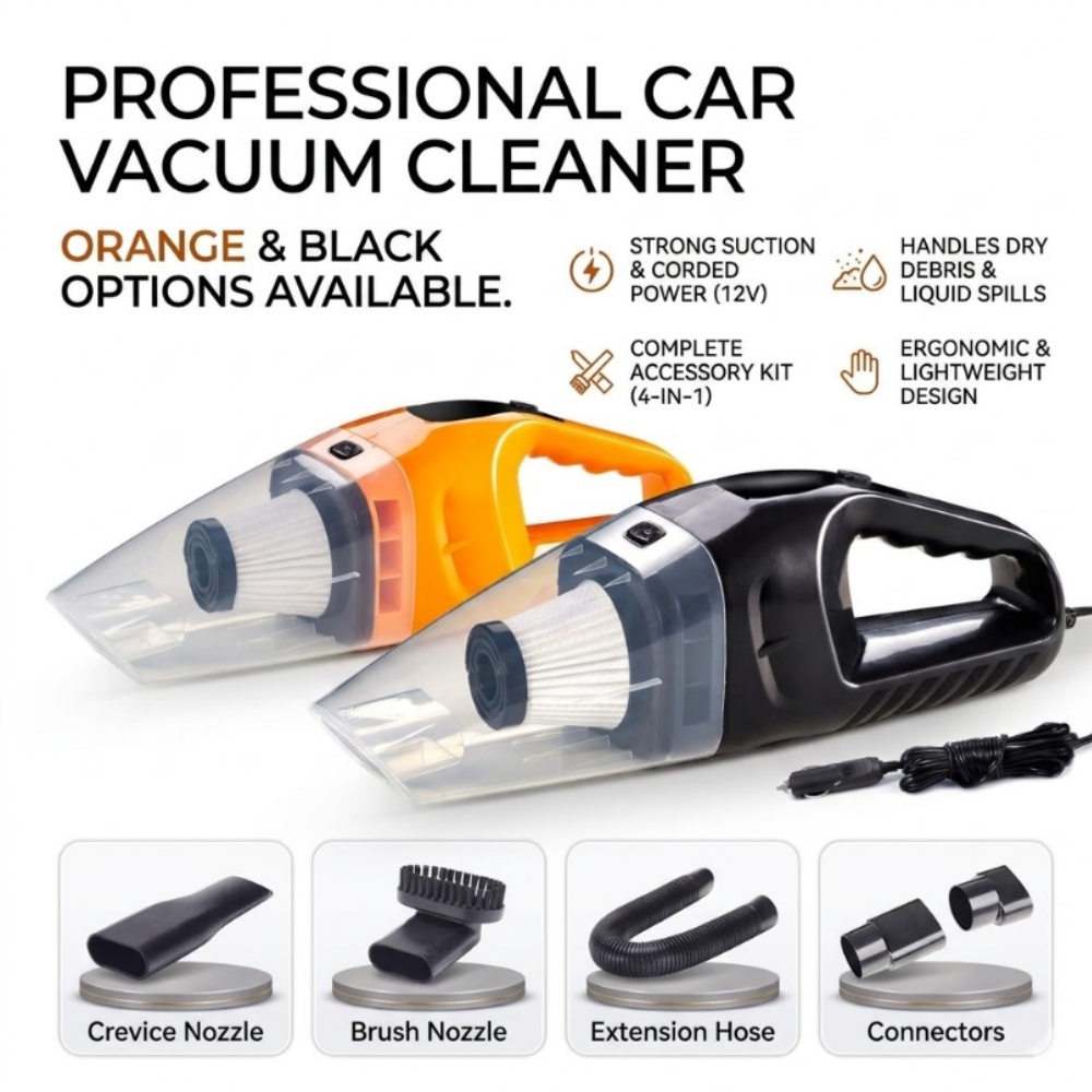 Car Vacuum Cleaner Powerful Suction Wireless/Wired Handheld Portable Auto Vacuum Pump For Car Interior Home Cleaning Machine