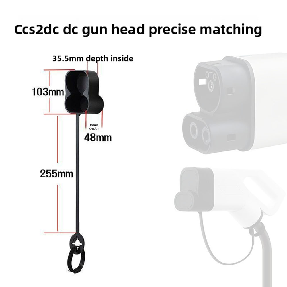 CCS2 DC For Combo 2 EV Charging Connector Protective Cap Cover Anti-Contact For EU Standard DC Fast Charging Heads To Prevent